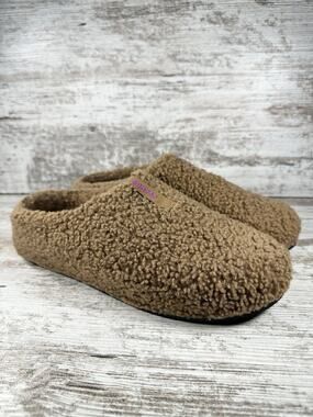 Women's Bombas Sunday Slipper Brown Sherpa Sz 11 EUC!